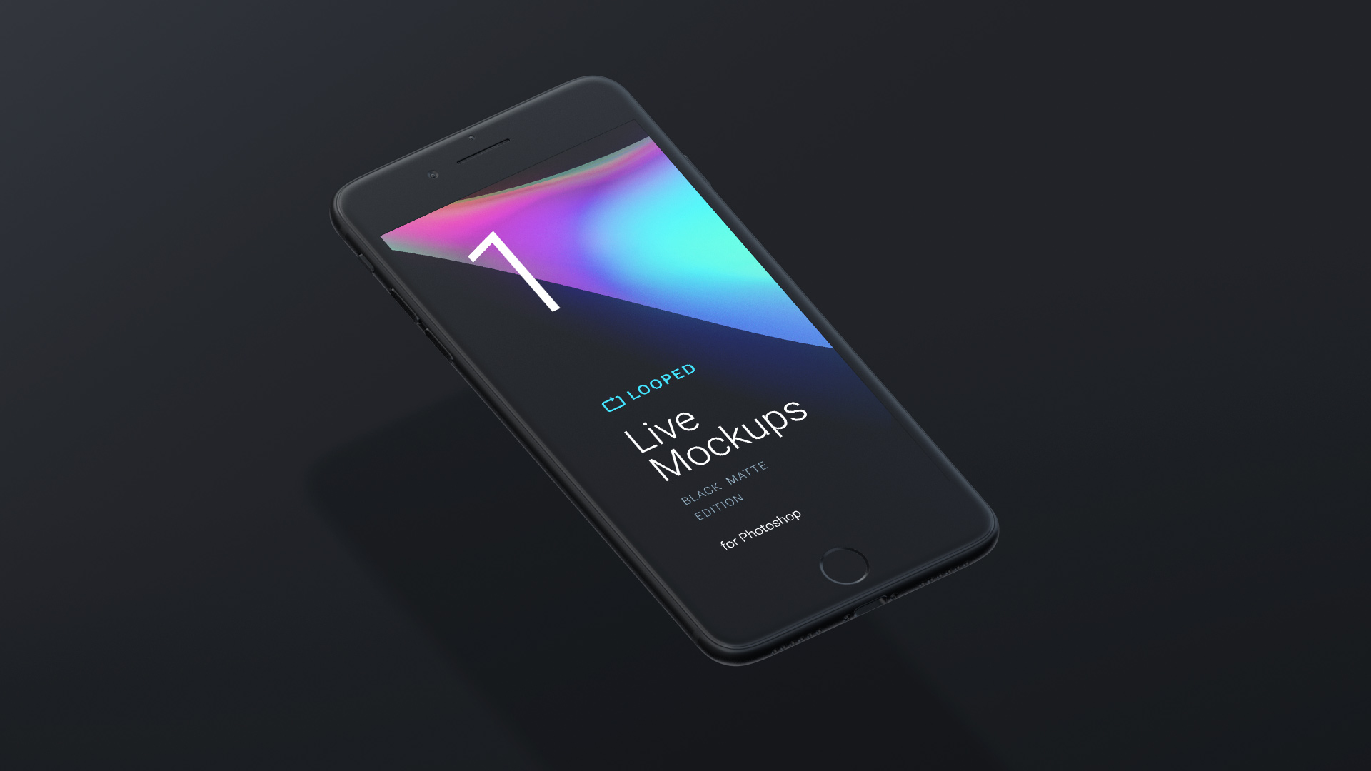 Apple iPhone 7 Free Mockup Black
